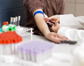 Man Getting Blood Test Getting Taken