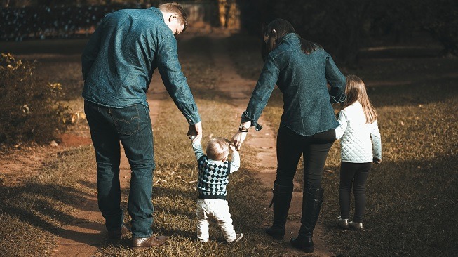 Male Fertility and Man walking with his family